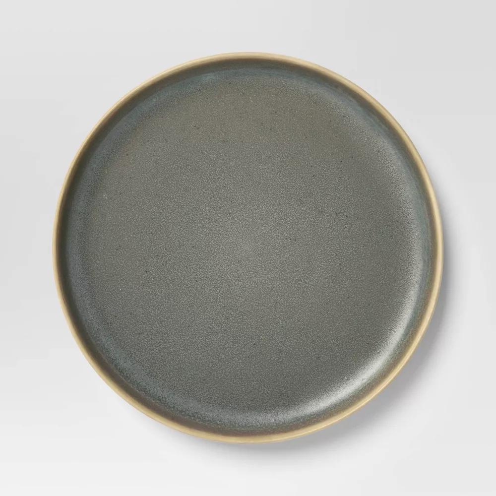 12pc Stoneware Tilley Dinnerware Set Olive Green - Image 3