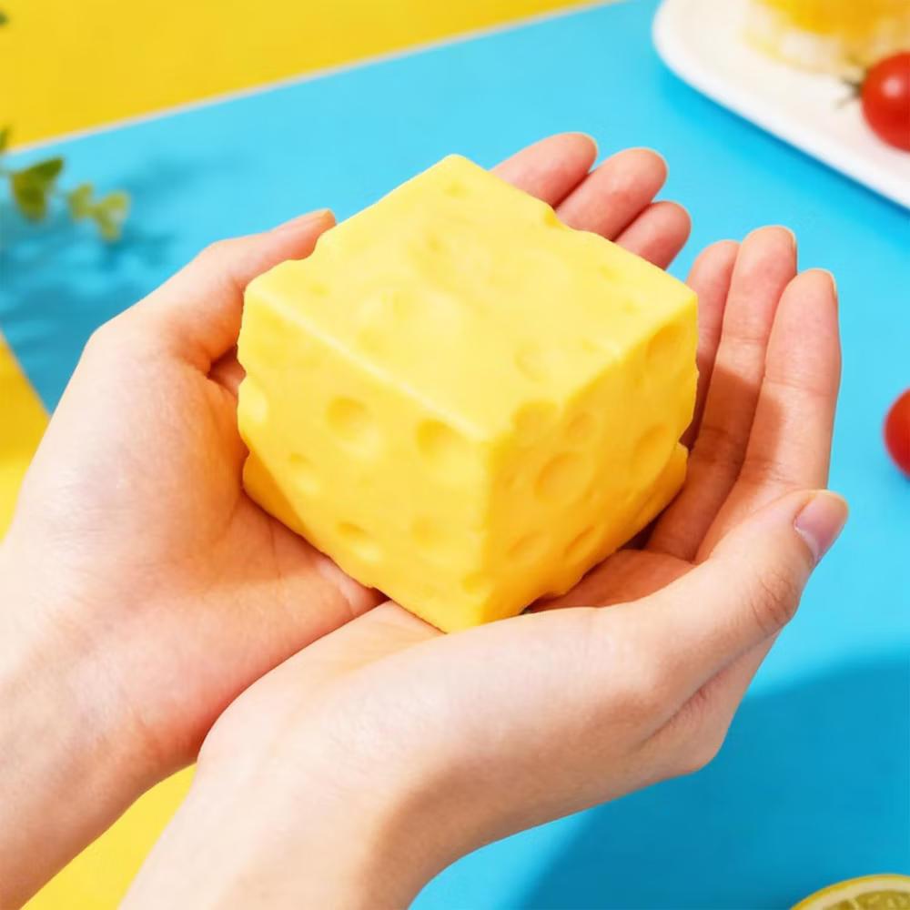 Puka Creations Cheese Squishy 2-Inch Stress Reliever | 1 Piece - Image 7