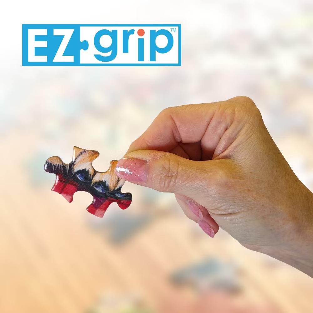 300 Piece EZ Grip Jigsaw Puzzle Glamping Style Campside Large Piece Eco-Friendly