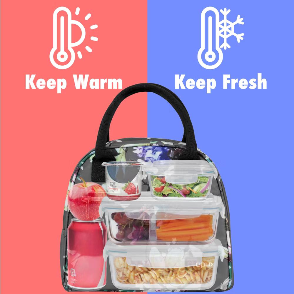 Insulated Lunch Box Women, Cooler Bag Tote Girls Kids Teen Adult, Soft Reusable Thermal Meal Prep Purse - Image 26