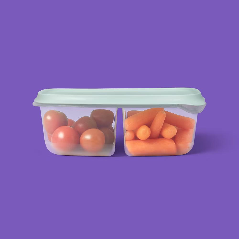 Snap & Store Divided Rectangle Food Storage Containers - 28 fl oz/3ct - Image 3