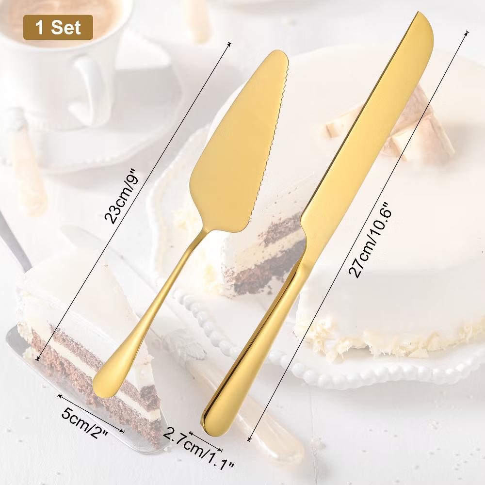 Wedding Cake Knife Cutting and Server Set 1 Set 2 Pcs - Image 6