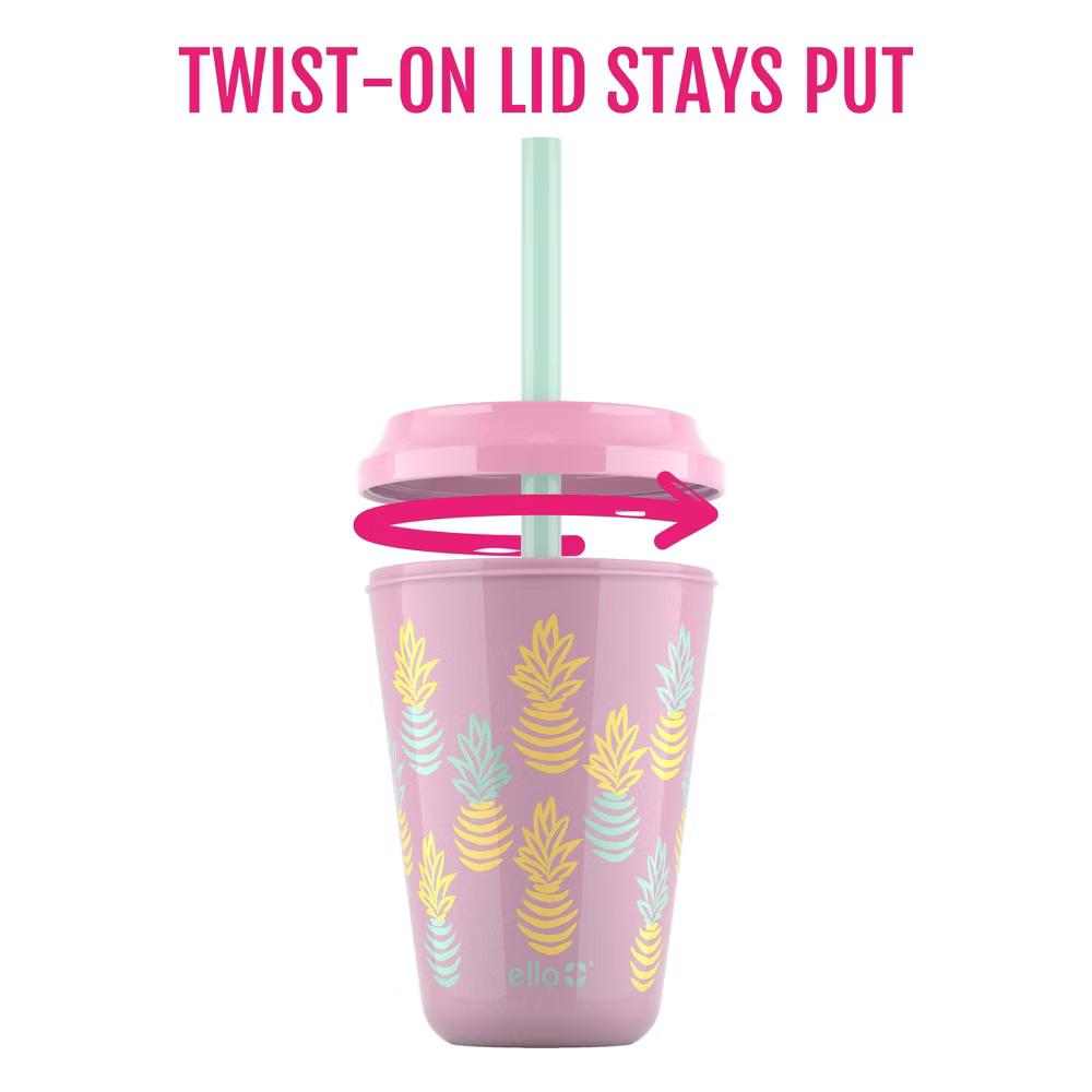 12oz 4pk Plastic Chameleon Color Changing Cups with Twist on Lids - Image 6