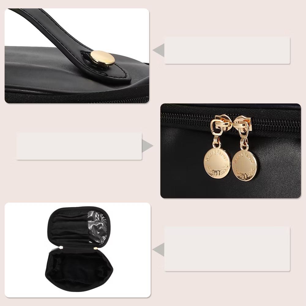 PU Leather Waterproof Travel Makeup Bag 1 Pc - Image 4
