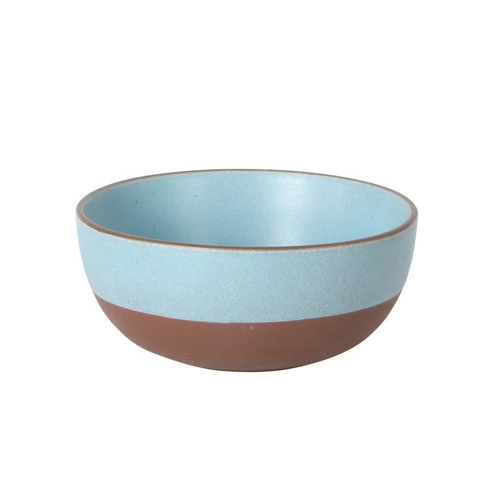William Crest 4 Piece Cereal Bowl Set, 6.25” Round Stoneware Bowls, Reactive Glaze Finish, Soup & Snack Bowls, Dishwasher Safe - Image 13
