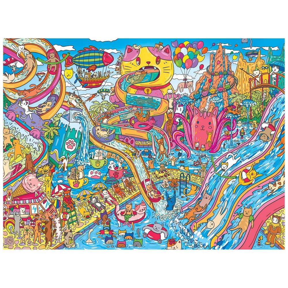Catopia 500pc - Water Park Jigsaw Puzzle - Image 4