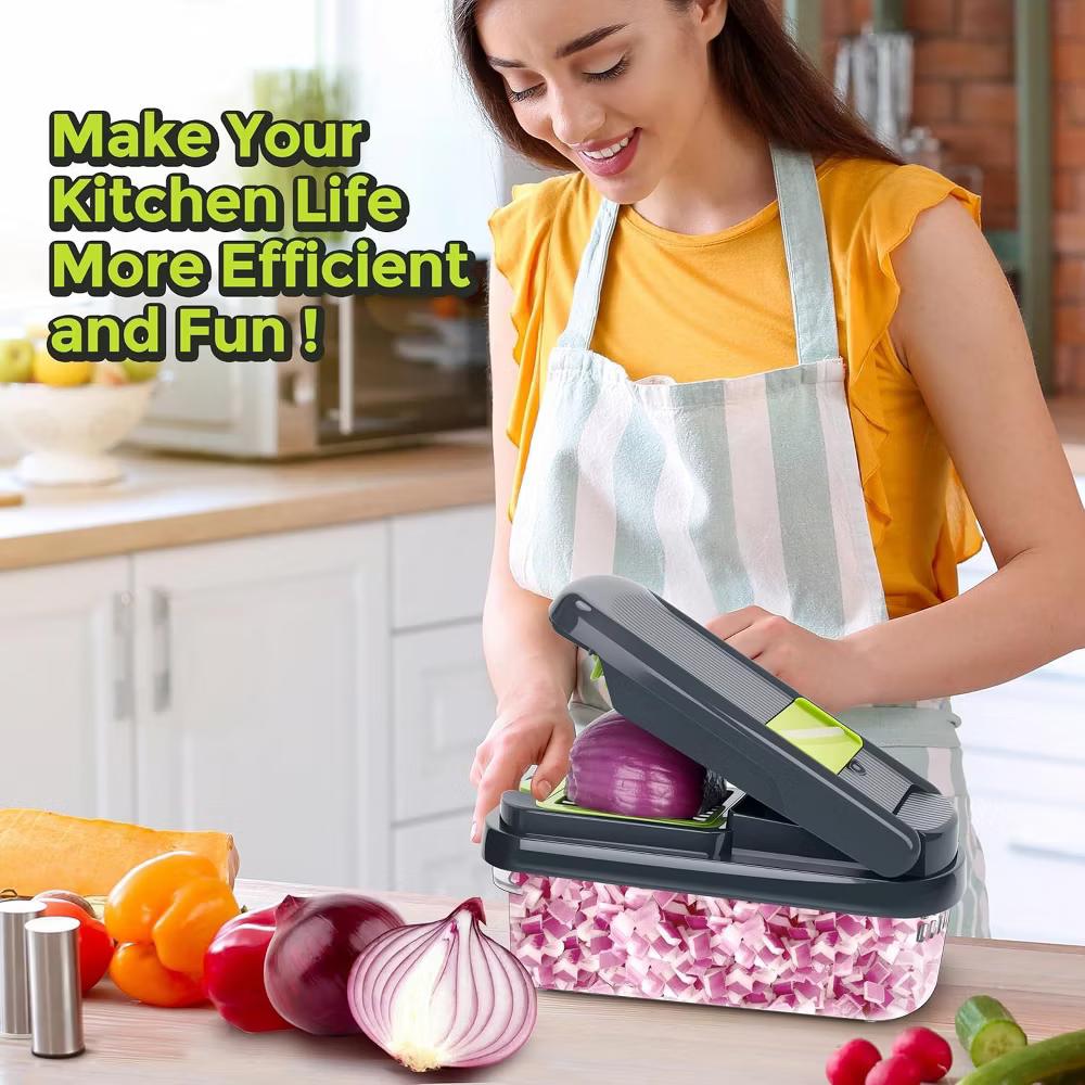 Maison All In One Professional Vegetable Chopper,15-in-1 Multifunctional Food Chopper - Image 4