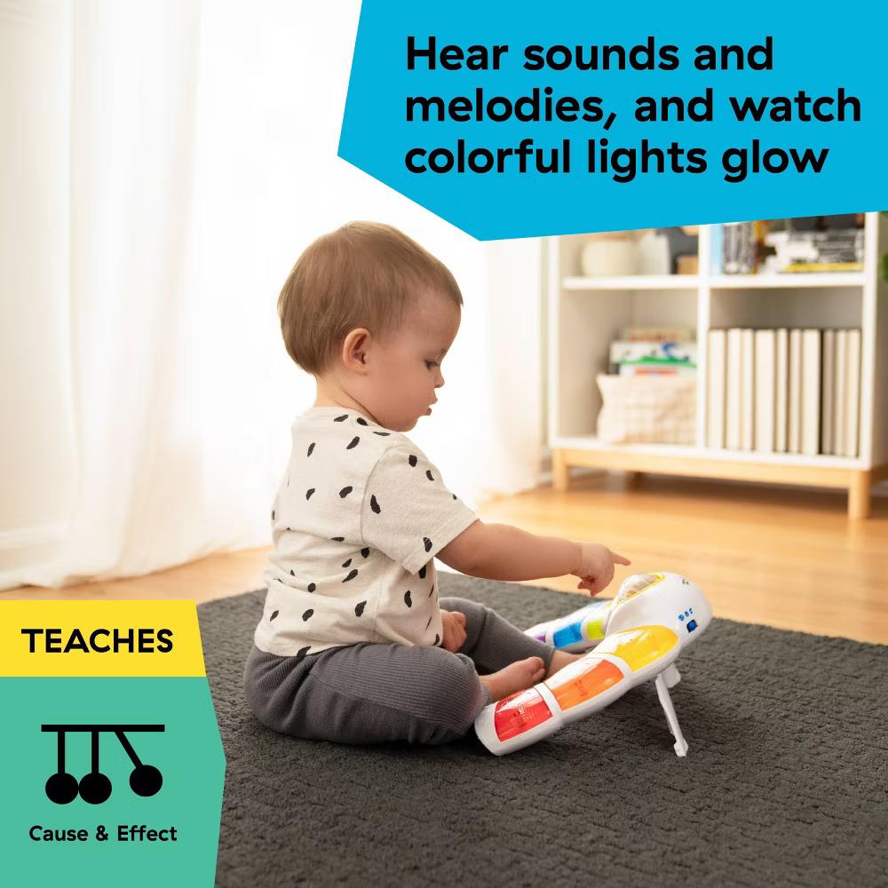 Baby Einstein Glow & Discover Light Bar Tummy Time Toy: Sensory Development, Music, Illustrated Animals, Multiple Modes - Image 11