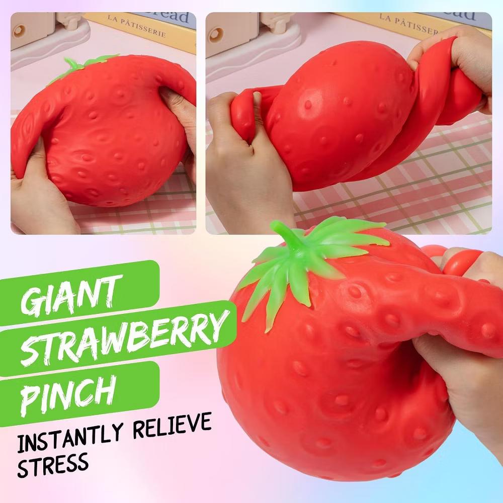 Link Large strawberry Squishy Sensory Fidget Toy - Image 3