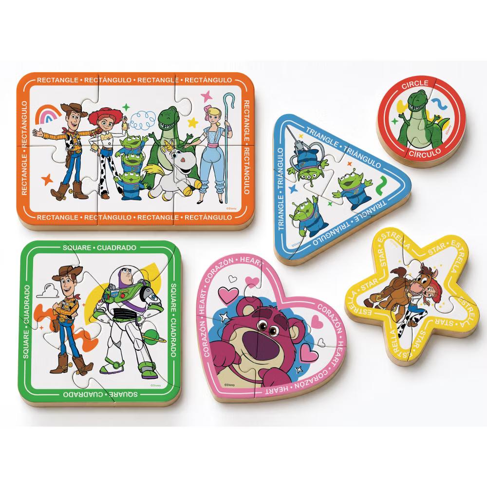 Educational Puzzles - 6-Pack Mini Shaped Wood Jigsaw Puzzles, Toy Story - Image 2
