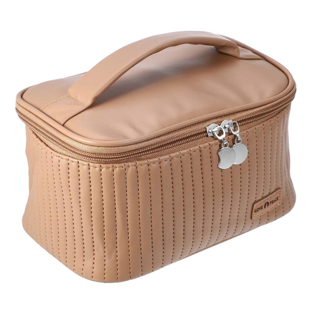 Polyurethane Faux Leather Large Makeup Bag Brush Organizer for Women 1 Pc - Image 14