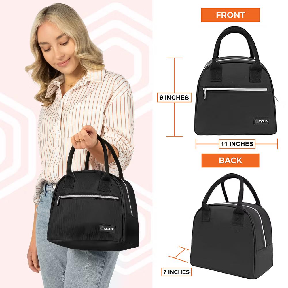 Insulated Lunch Box Women, Cooler Bag Tote Girls Kids Teen Adult, Soft Reusable Thermal Meal Prep Purse - Image 5