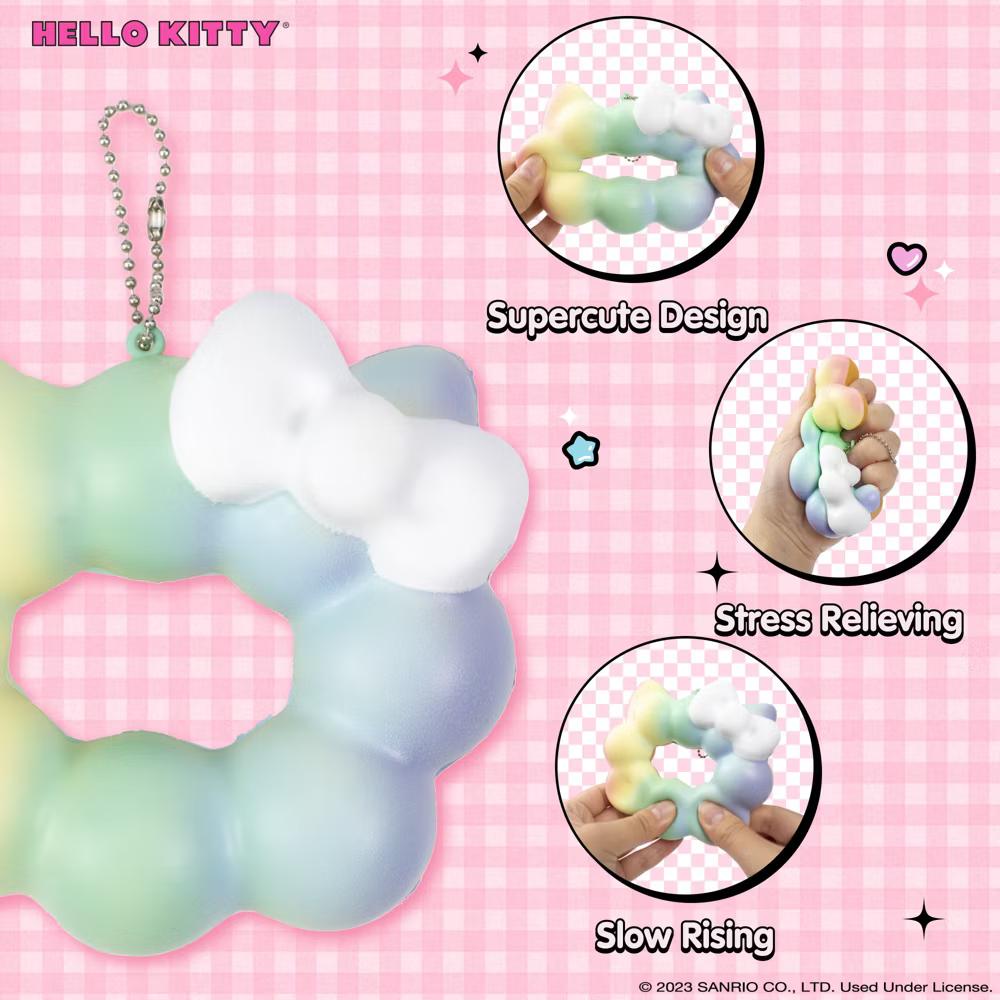SquiSHU Squishy Toy Mochi Donut Slow Rising Soft Relief Stress Fidget Toy - Image 5