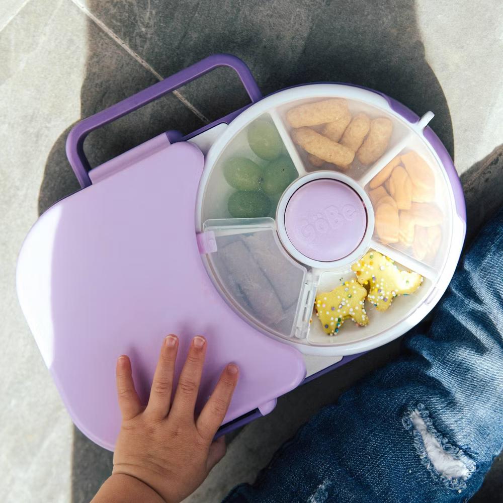 GoBe Kids' 2-in-1 Bento Style Lunchbox with Small Snack Spinner Flip - Image 3