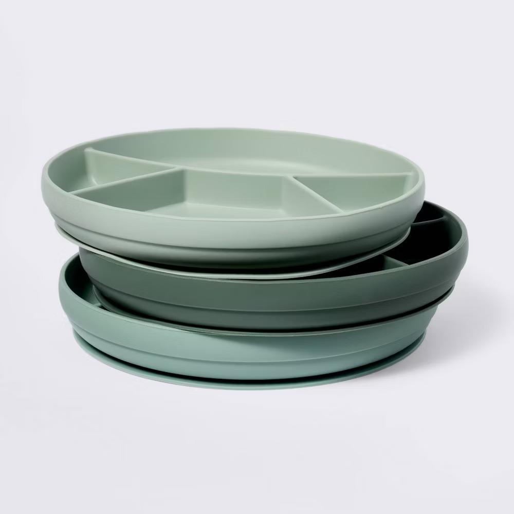 Silicone Suction Divided Plates - 3pk - Image 10