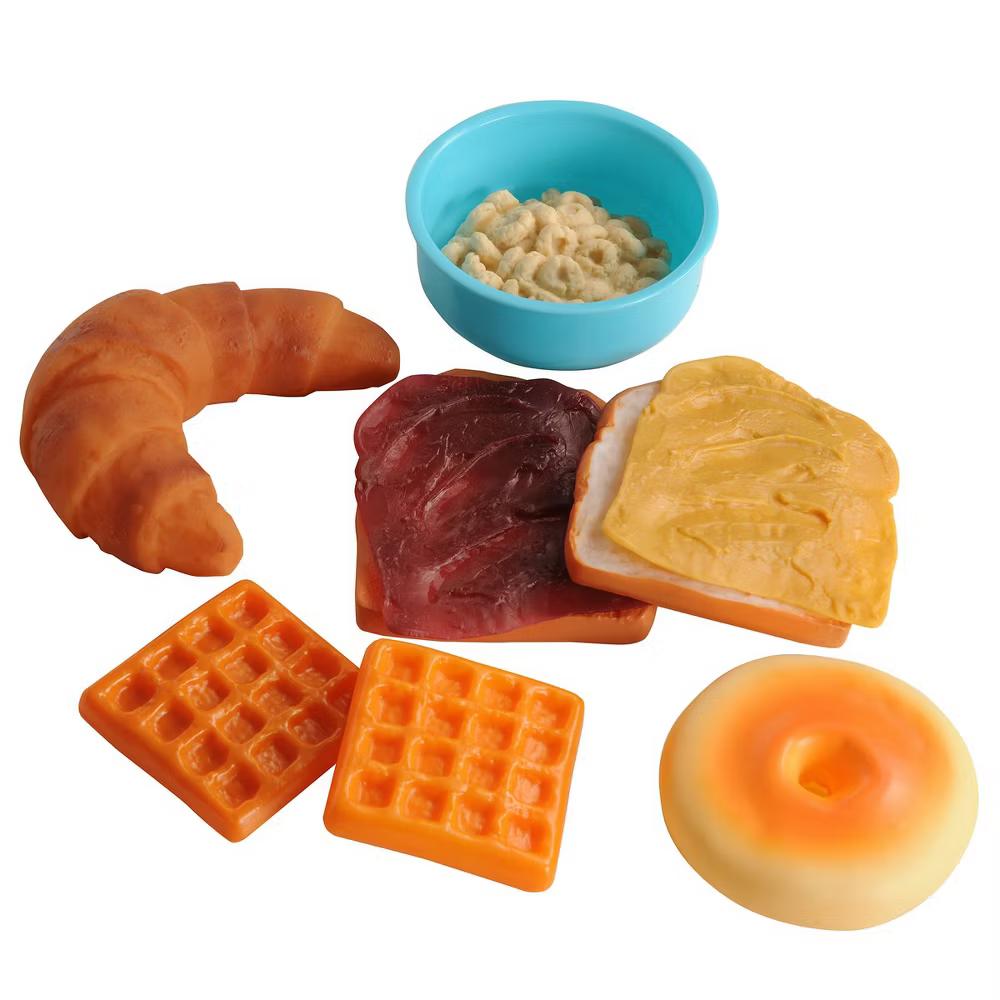 Life-size Pretend Play Breakfast Meal Set with 24 Pieces - Image 3