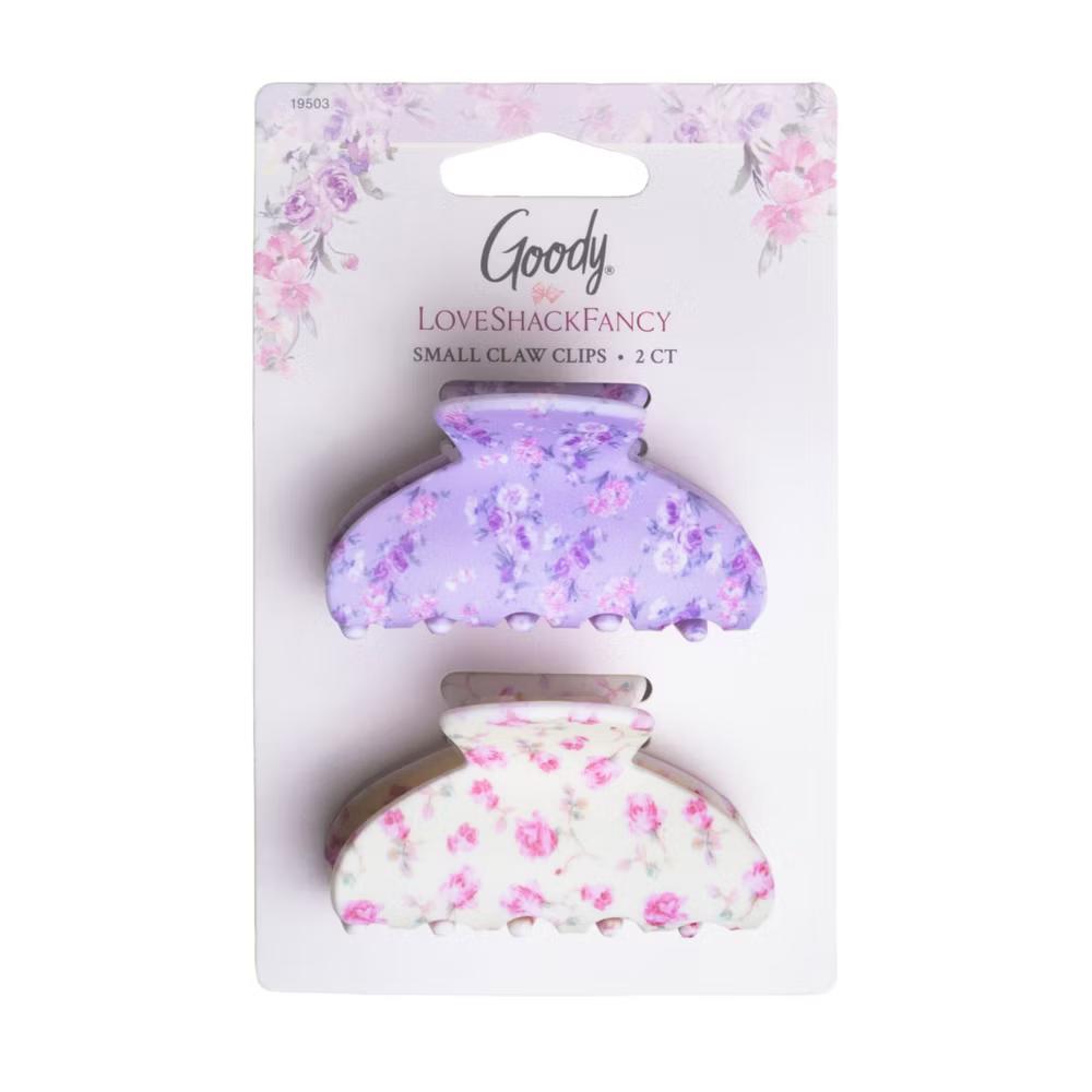 LoveShackFancy x Target – Happy Thoughts Small Claw Clip 2CT Hibiscus - Image 5