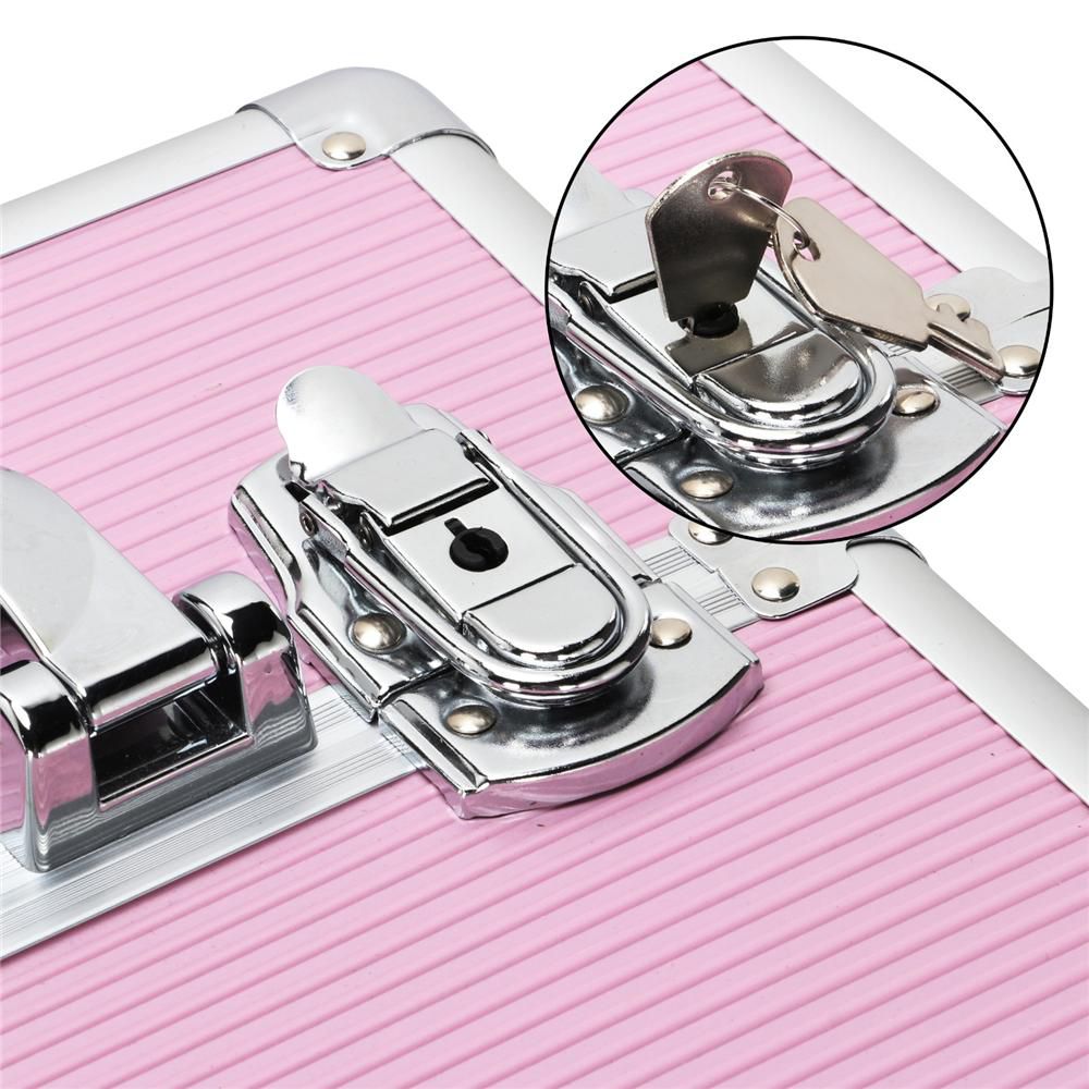 Yaheetech 4-In-1 Aluminum Rolling Cosmetic Makeup Train Cases - Image 20