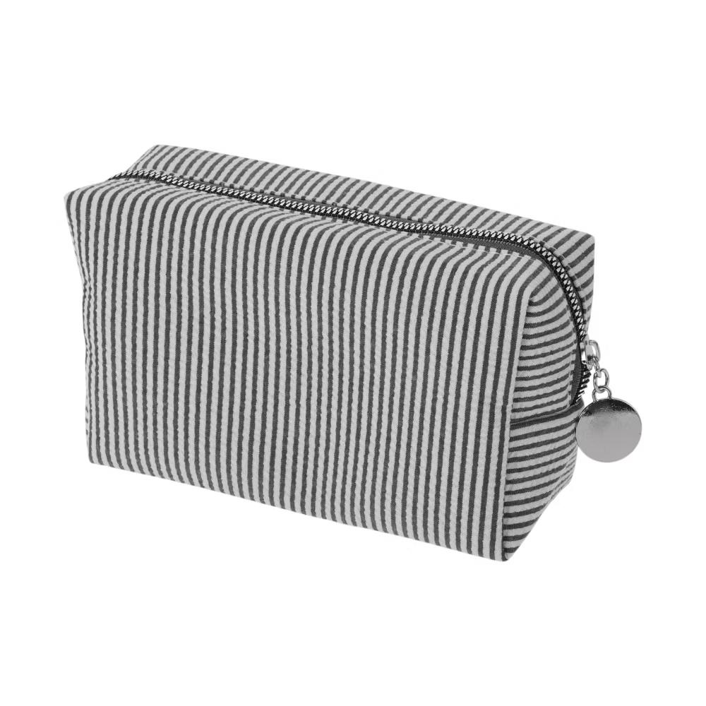 Striped Pattern Makeup Bag for Travel 1 Pc - Image 6