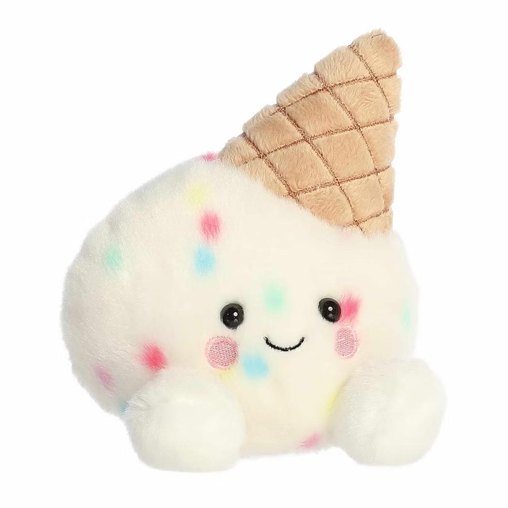 Mini Sprinkle Ice Cream Palm Pals Adorable Stuffed Animal White 4.5" - Image 5