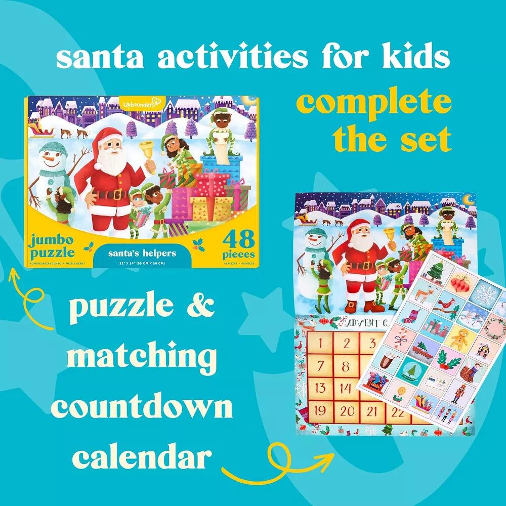 Upbounders: Santa's Helper's 48 Piece Kids Christmas Floor Puzzle - Image 5