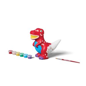Paint-Your-Own Ceramic Dinosaur Craft Kit - DIY Art Kit with Paint & Brush, Ages 8+