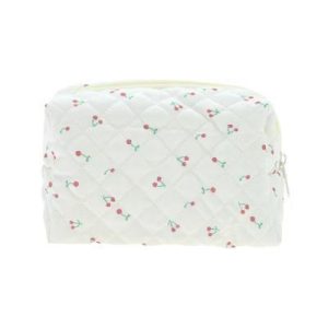 Cherry Makeup Bag White 1 Pc