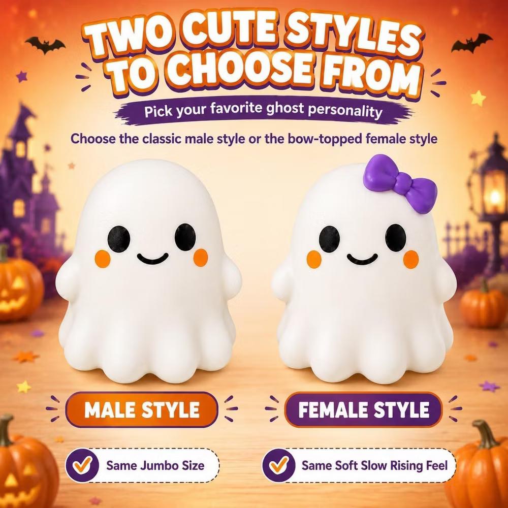 Link Large Ghost Squishy Sensory Fidget Toy 5.7inch - Image 6