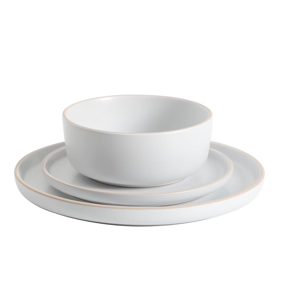 Everyday Essential 12-Piece Stoneware Dinnerware Set - Image 4