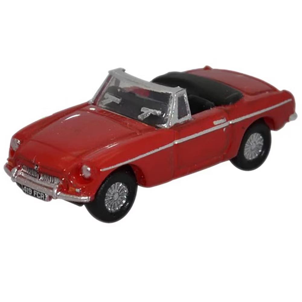 MG MGB Roadster RHD (Right Hand Drive) Tartan Red 1/148 (N) Scale Diecast Model car - Image 2