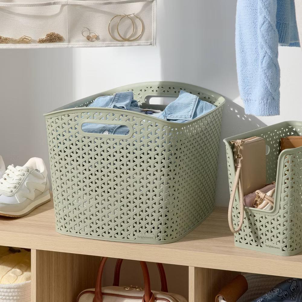 Y-Weave XL Curved Decorative Storage Basket - Image 24