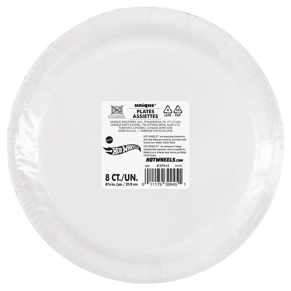 8ct 9" Paper Party Dinner Plate - Image 2