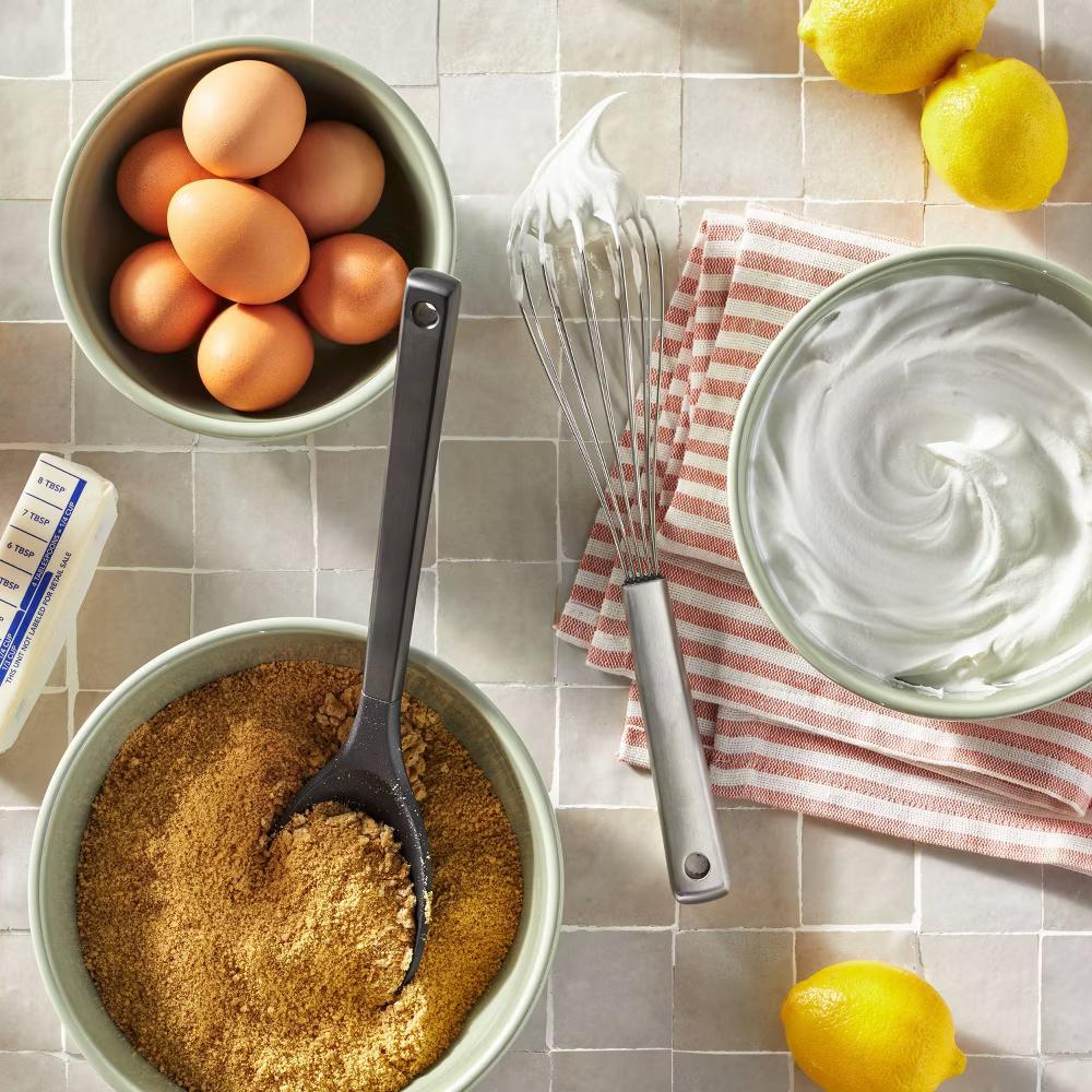 12" Stainless Steel Balloon Whisk Silver - Metal Wire Kitchen Tool, Dishwasher-Safe, 12" Length