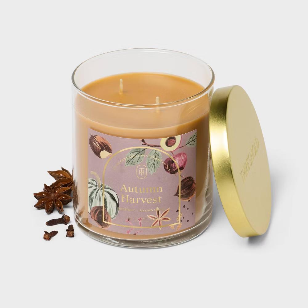 2 Wick Glass Jar Candle with Lid 15.1oz - Image 6