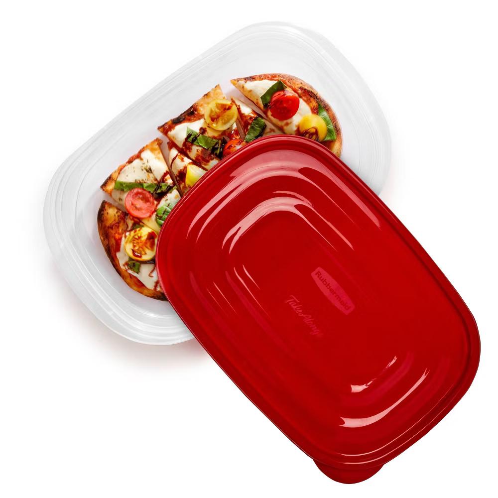 3pc TakeAlongs Rectangle 4 Cup Food Storage Containers - Red - Image 5