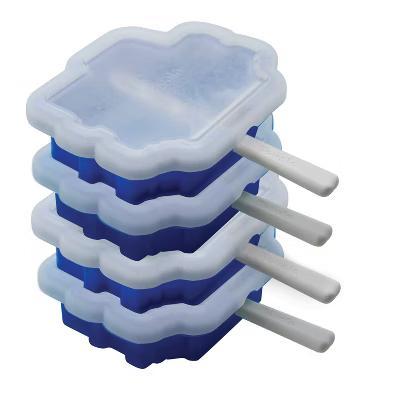 Set of 4 Plastic Pop Molds Truck Ice Cube Trays White: Freezer Molds, Dishwasher-Safe, 3 Volume Capacity - Image 6