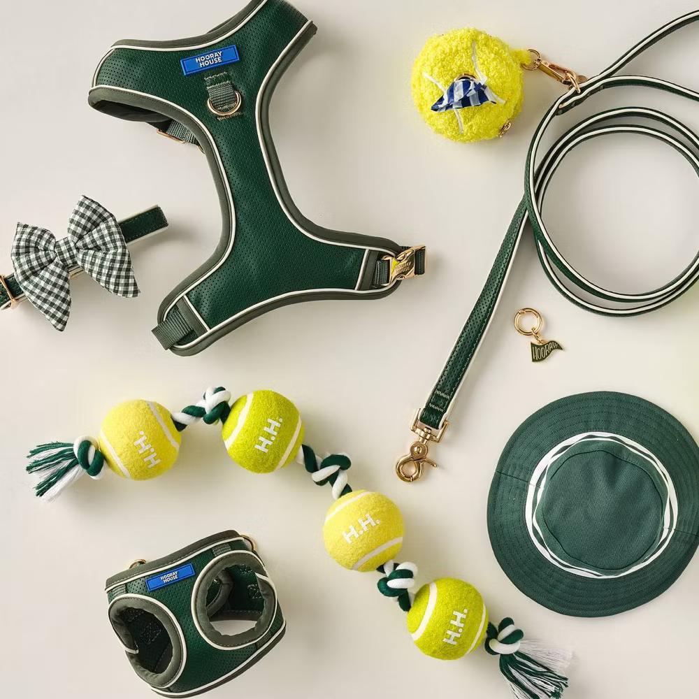 Hooray House Tennis Ball Rope Tug Toy