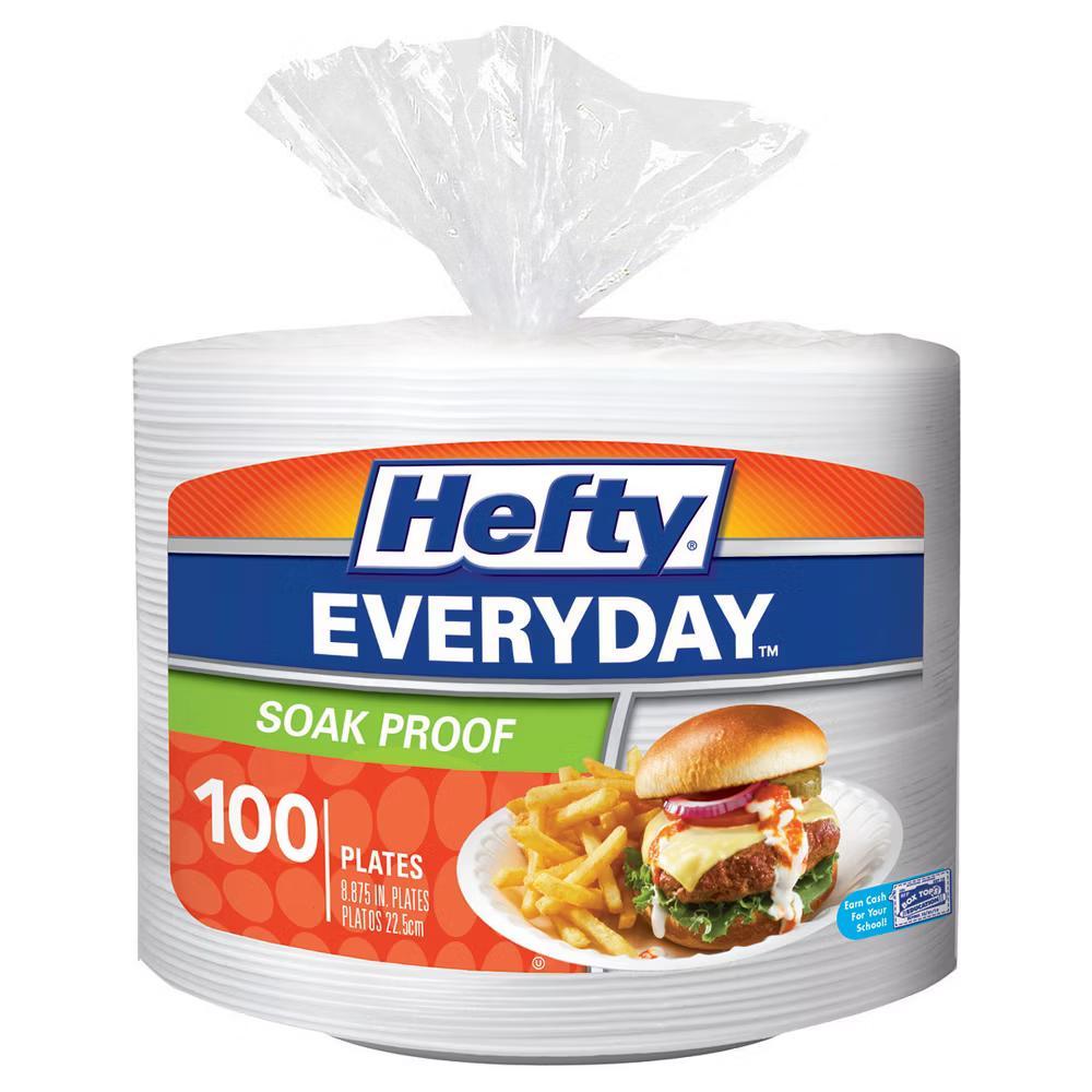Hefty Soak Proof 9" Foam Plates - 100ct - Image 3
