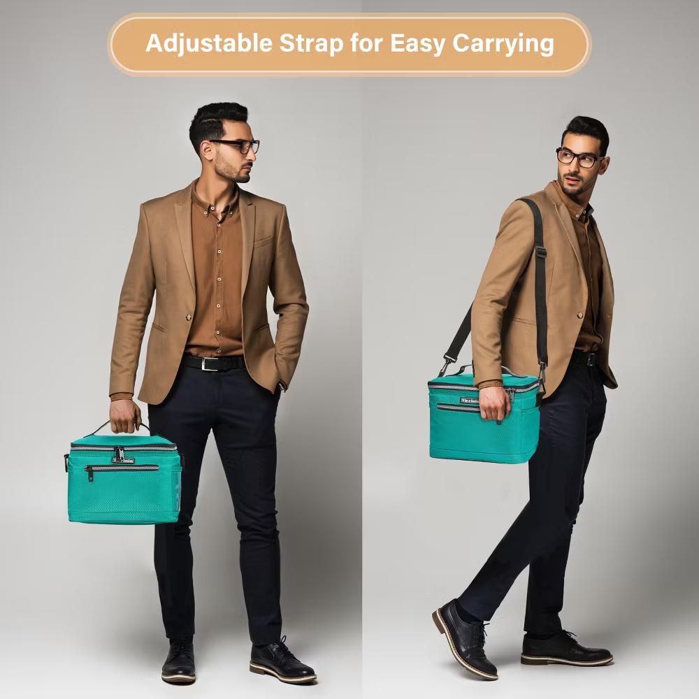 Small Insulated Lunch Bag for Men Women Kid, 7.8L Leakproof Thermal Reusable Lunch Cooler Tote Bag, Adult Insulated Lunch Box - Image 30