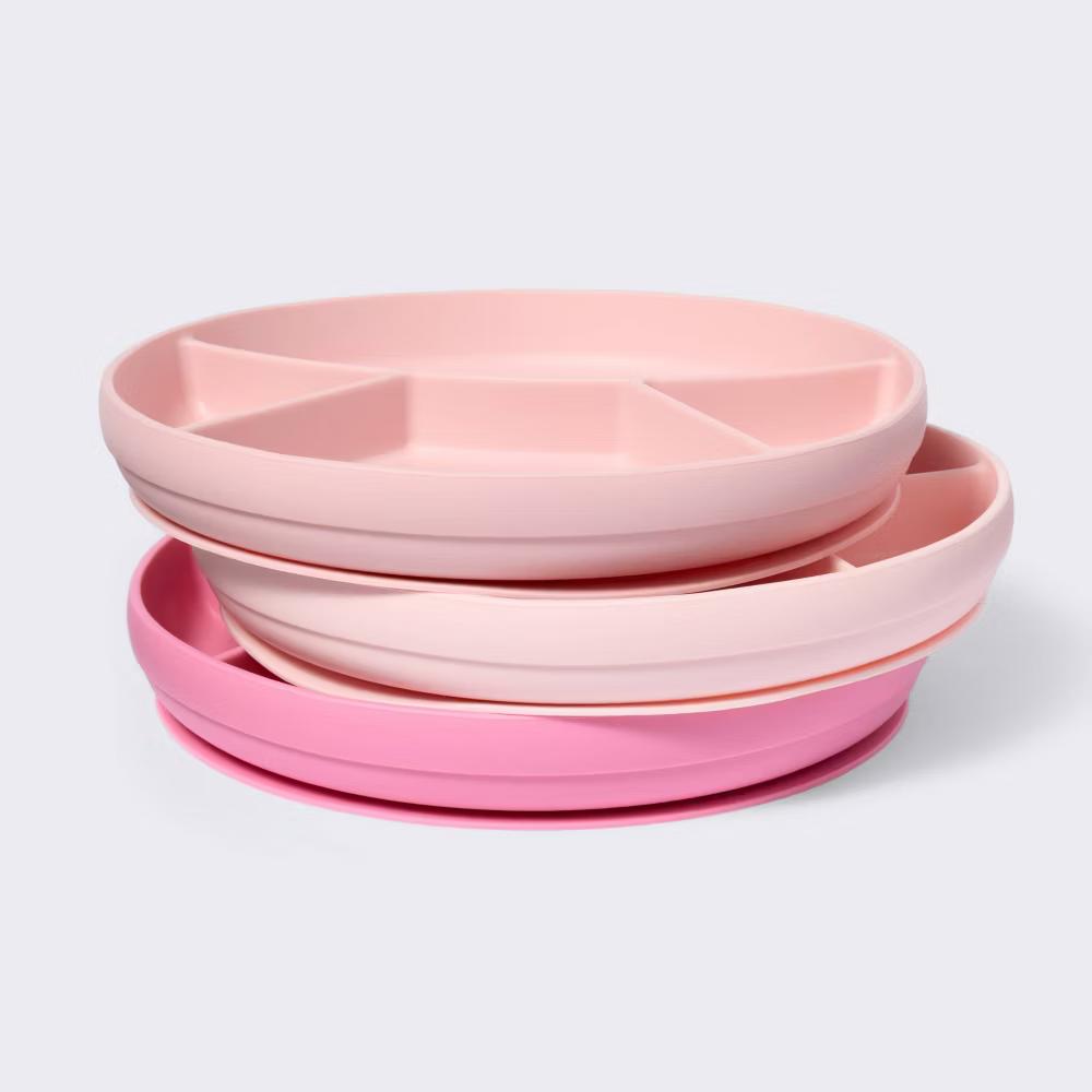 Silicone Suction Divided Plates - 3pk - Image 15