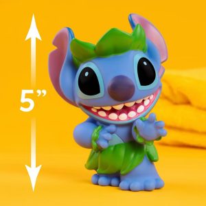 Stitch Bath Caddy Set, 5-Piece Bath Toys with Storage Bucket