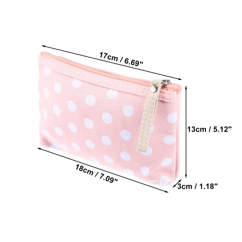 Women's Durable Dots Cosmetic Bag 1 Pc - Image 11