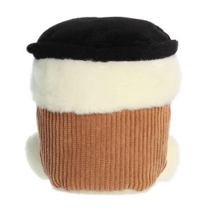 Mini Essie Coffee Cup Palm Pals Adorable Stuffed Animal White 4.5"