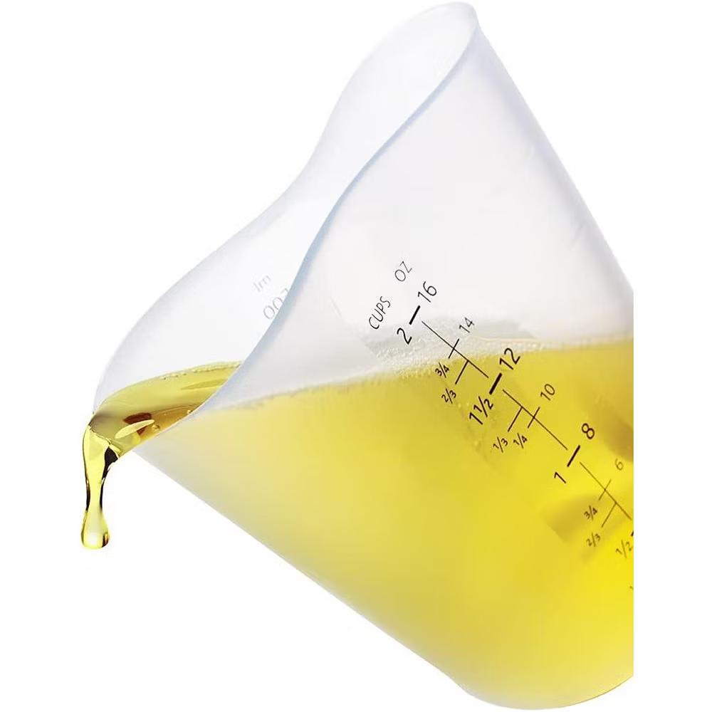 iSi Basics Silicone Flexible Clear Measuring Cup, Set of 3, 1-Cup, 2-Cup, 4-Cup, Clear - Image 4