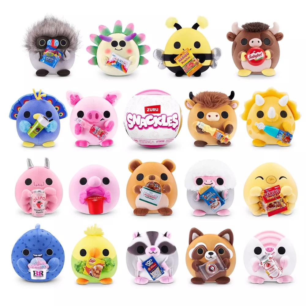 Snackles 5" Surprise Capsule Series 3 Stuffed Animal: Zoo & Farm Characters, Polyester - Image 8