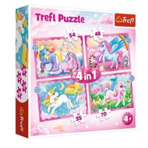 Preschool 4 in 1 Puzzle - Unicorns and Magic