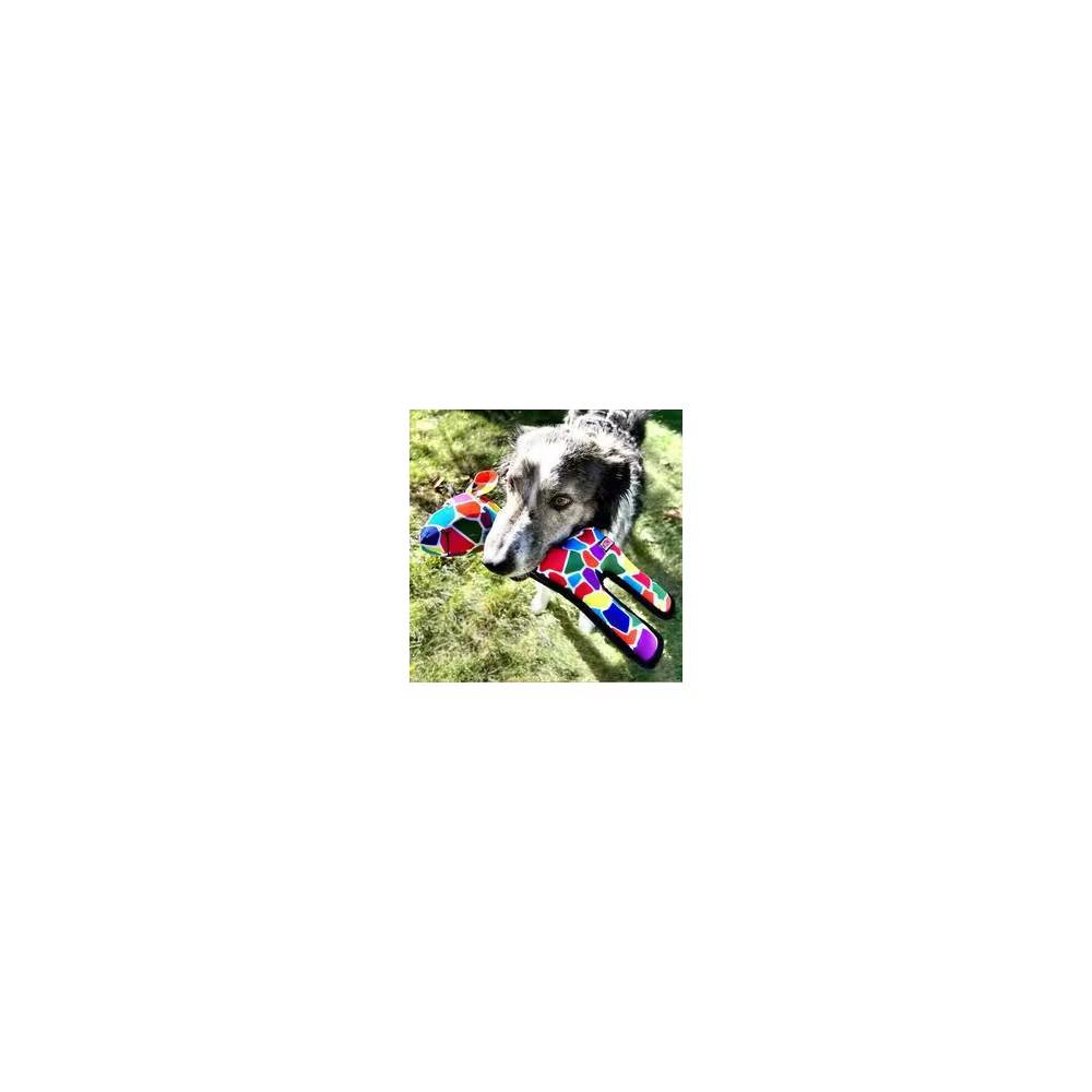 KONG Multicolor Ripstop Giraffe Dog Toy - Image 3