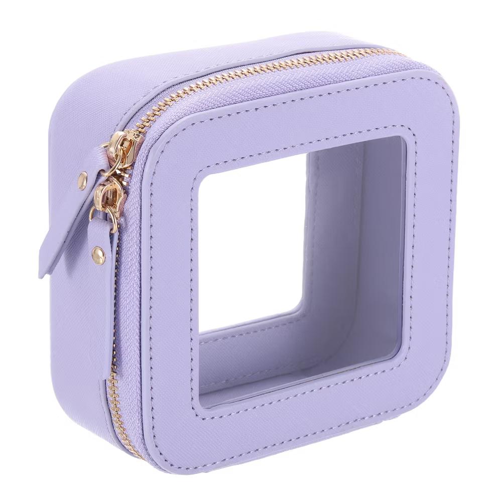Waterproof Clear Travel Toiletry Organizing Makeup Bag 5" x 5" - Image 16