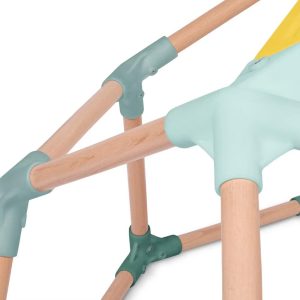 WonderDome Wooden Climber - Wood Climbing Dome for Kids, Indoor Active Play
