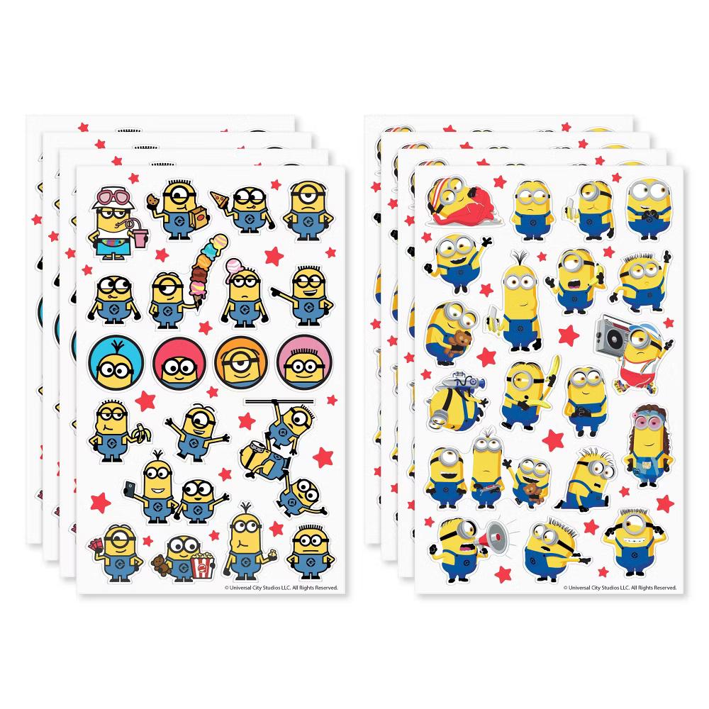 Minions Sticker Book for Kids/Silly Yellow Sidekicks 78ct - 8 Sheets - Image 2